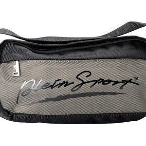 Plein Sport Unisex Gray Logo Print Hip Belt Fanny Pack Bag